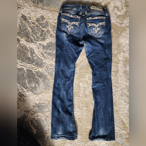 Women's size 29 Rock Revival jeans / lareen (mid-rise) boot cut - Picture 2 of 3